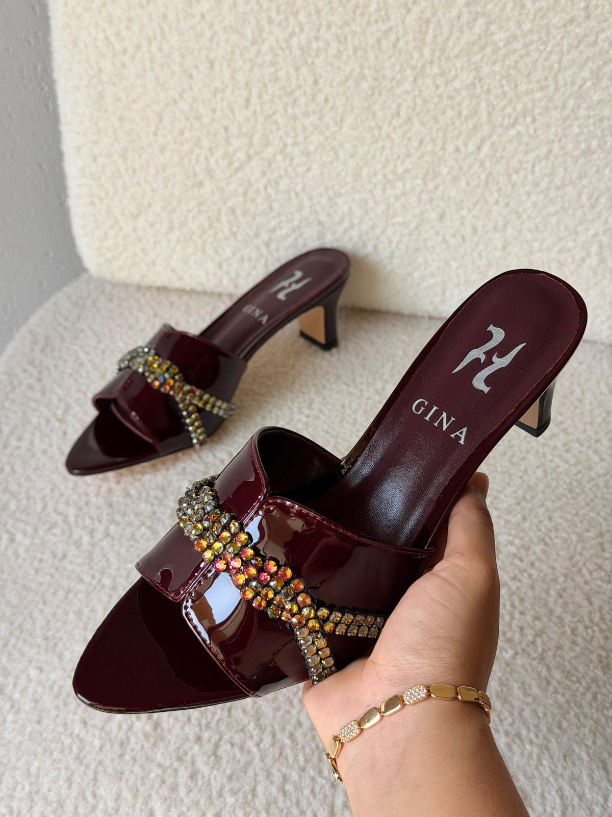Gina Heeled Mule