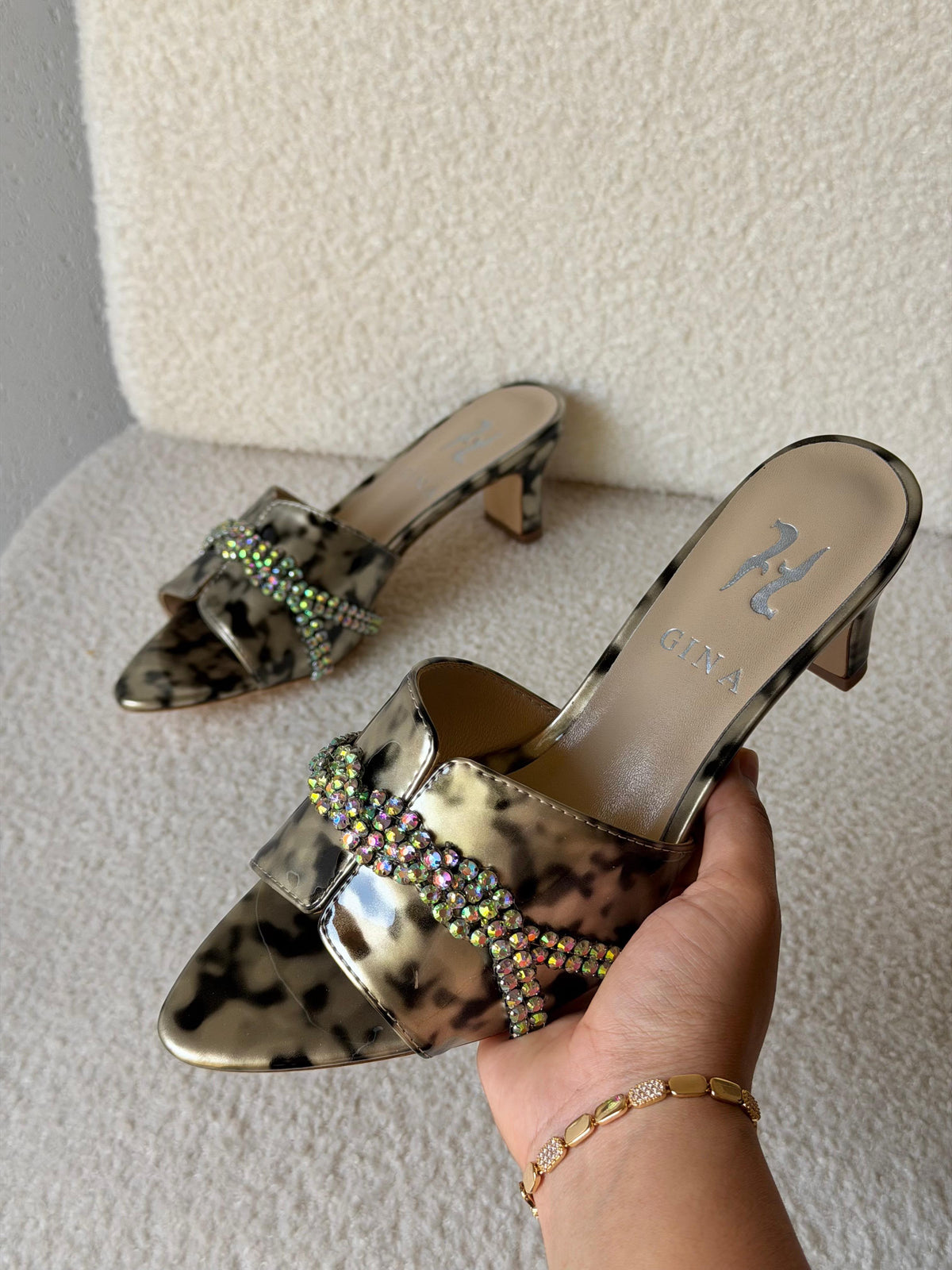 Gina Heeled Mule