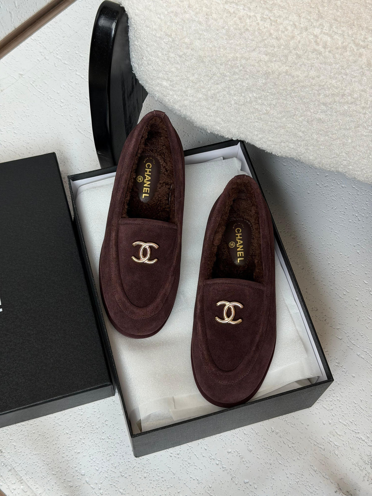 Chanel CC Suede Loafer