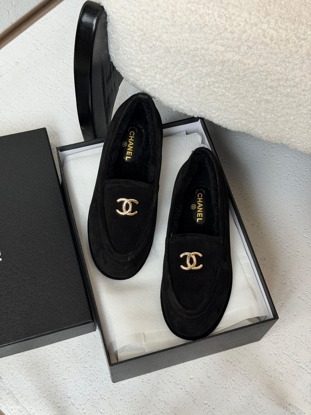 Chanel CC Suede Loafer