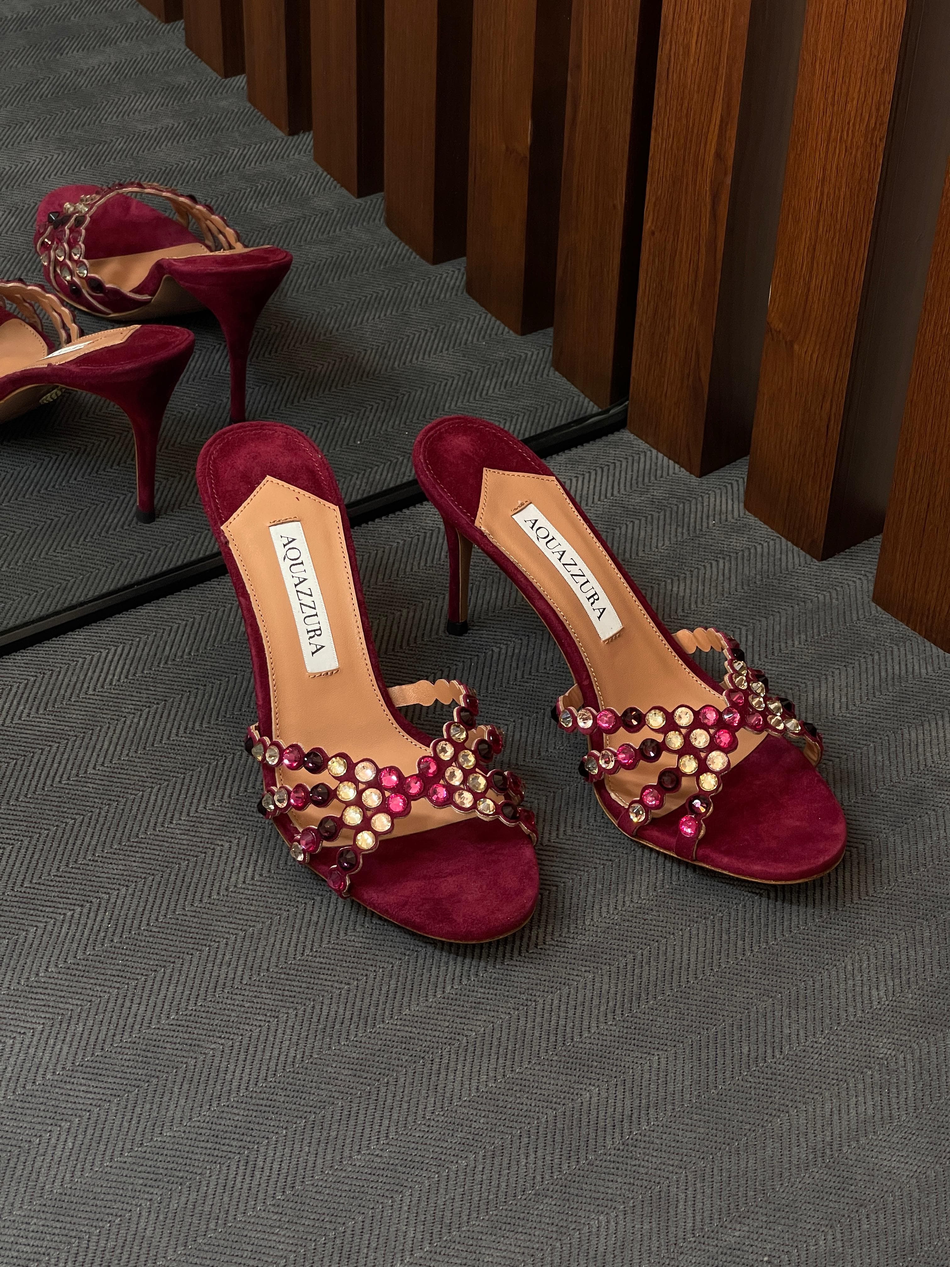 Aquazzura tequila crystal sandals