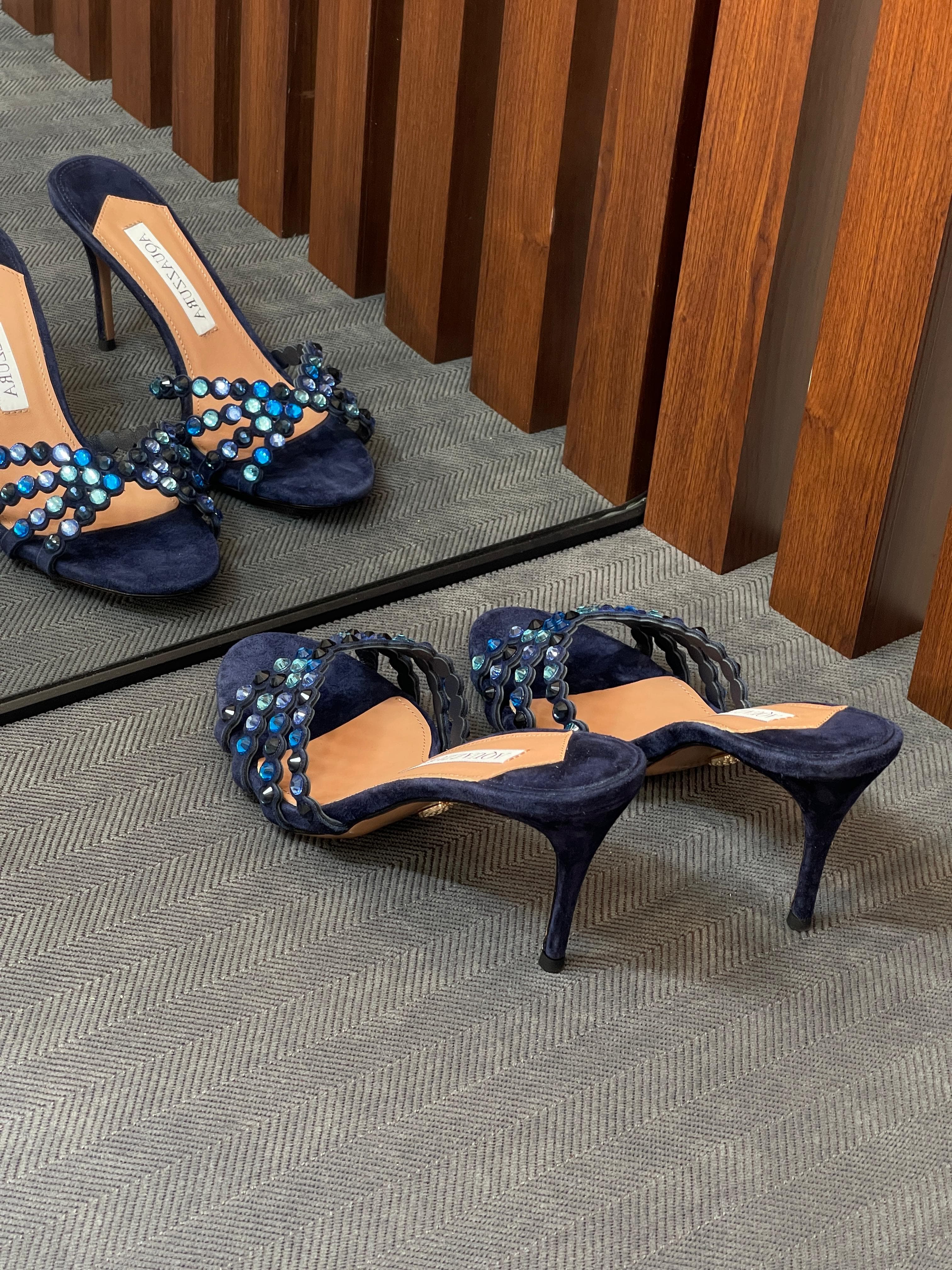 Aquazzura tequila crystal sandals