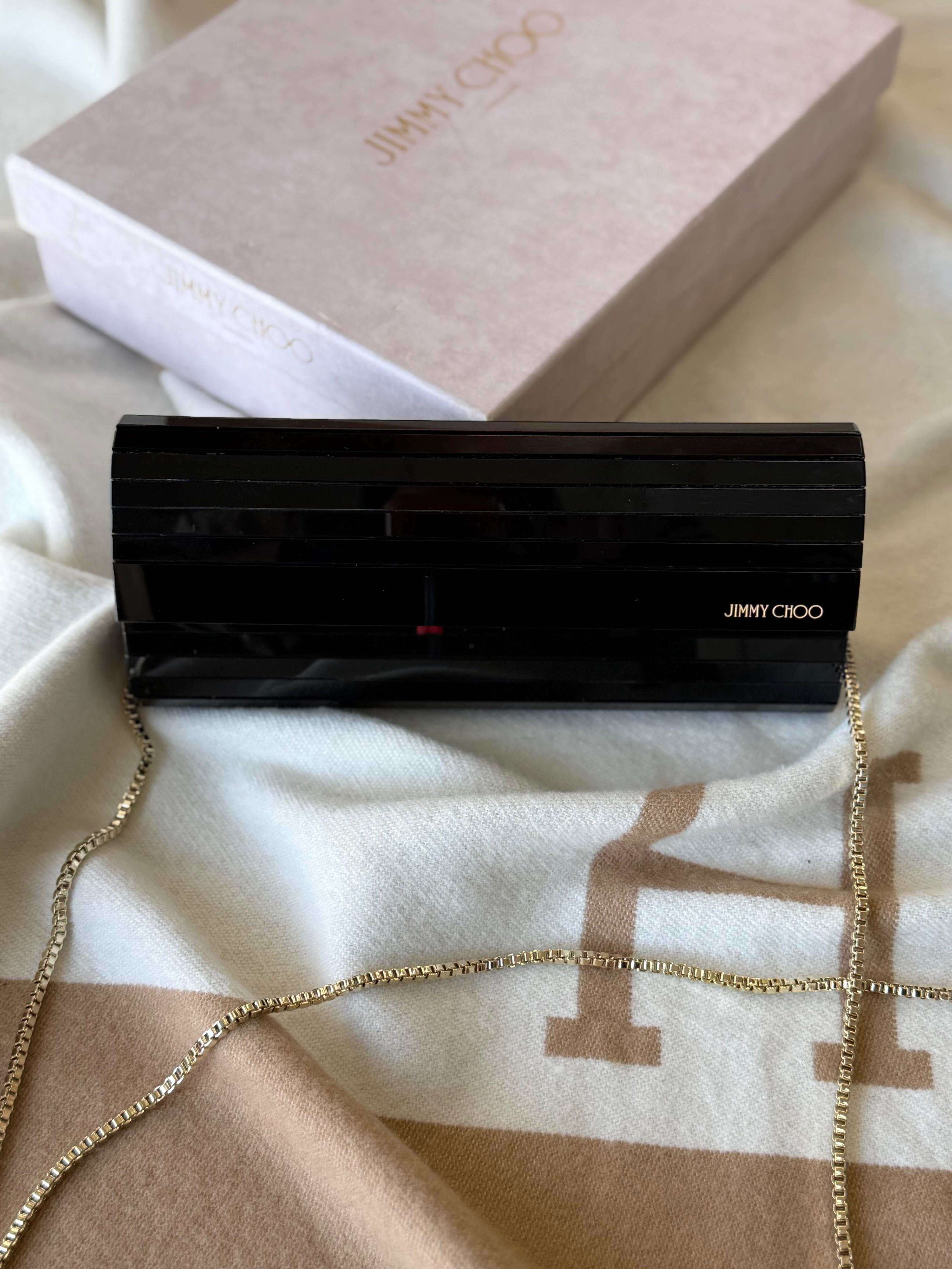 Jimmy choo plexi clutch bag