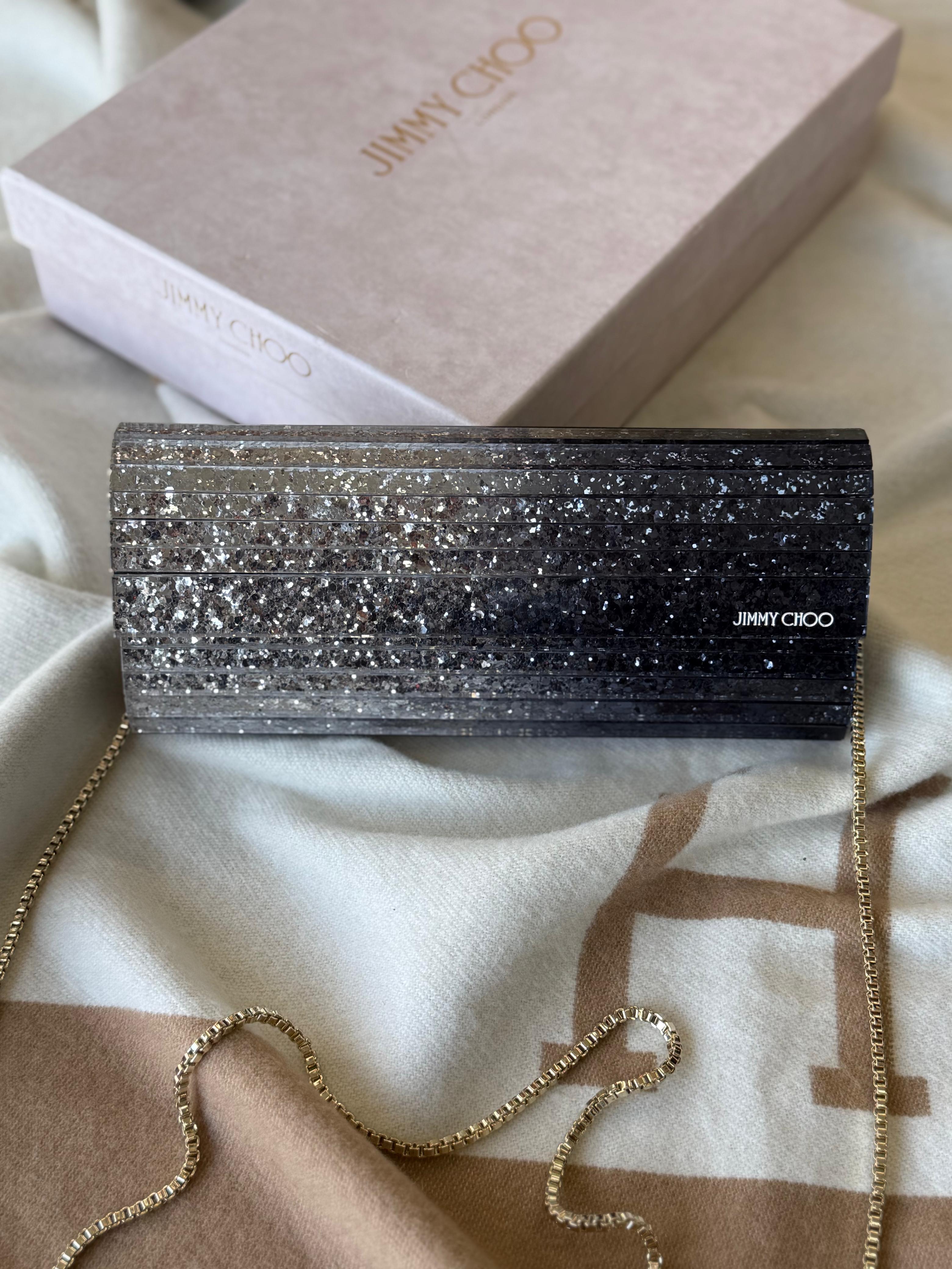 Jimmy choo plexi clutch bag