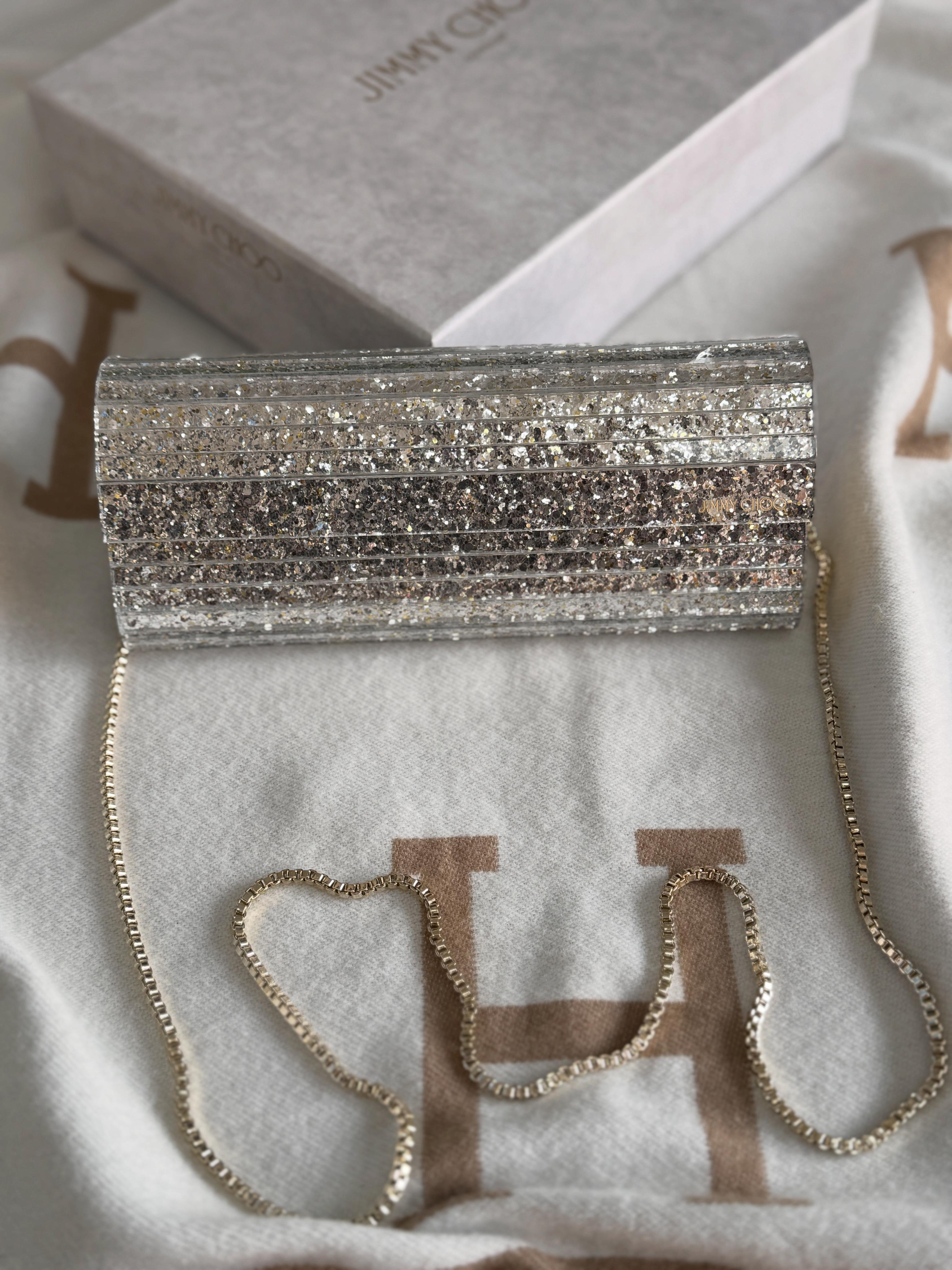 Jimmy choo plexi clutch bag