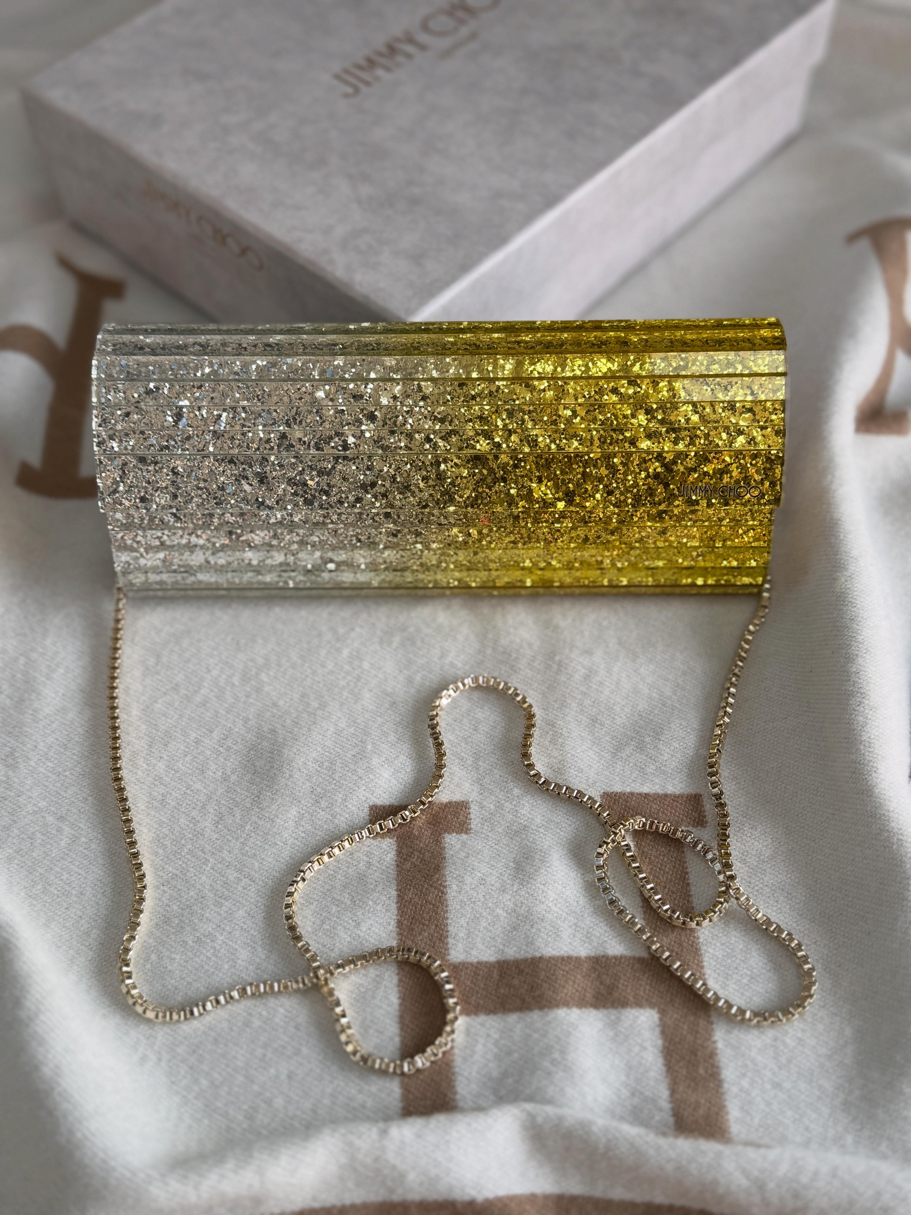 Jimmy choo plexi clutch bag