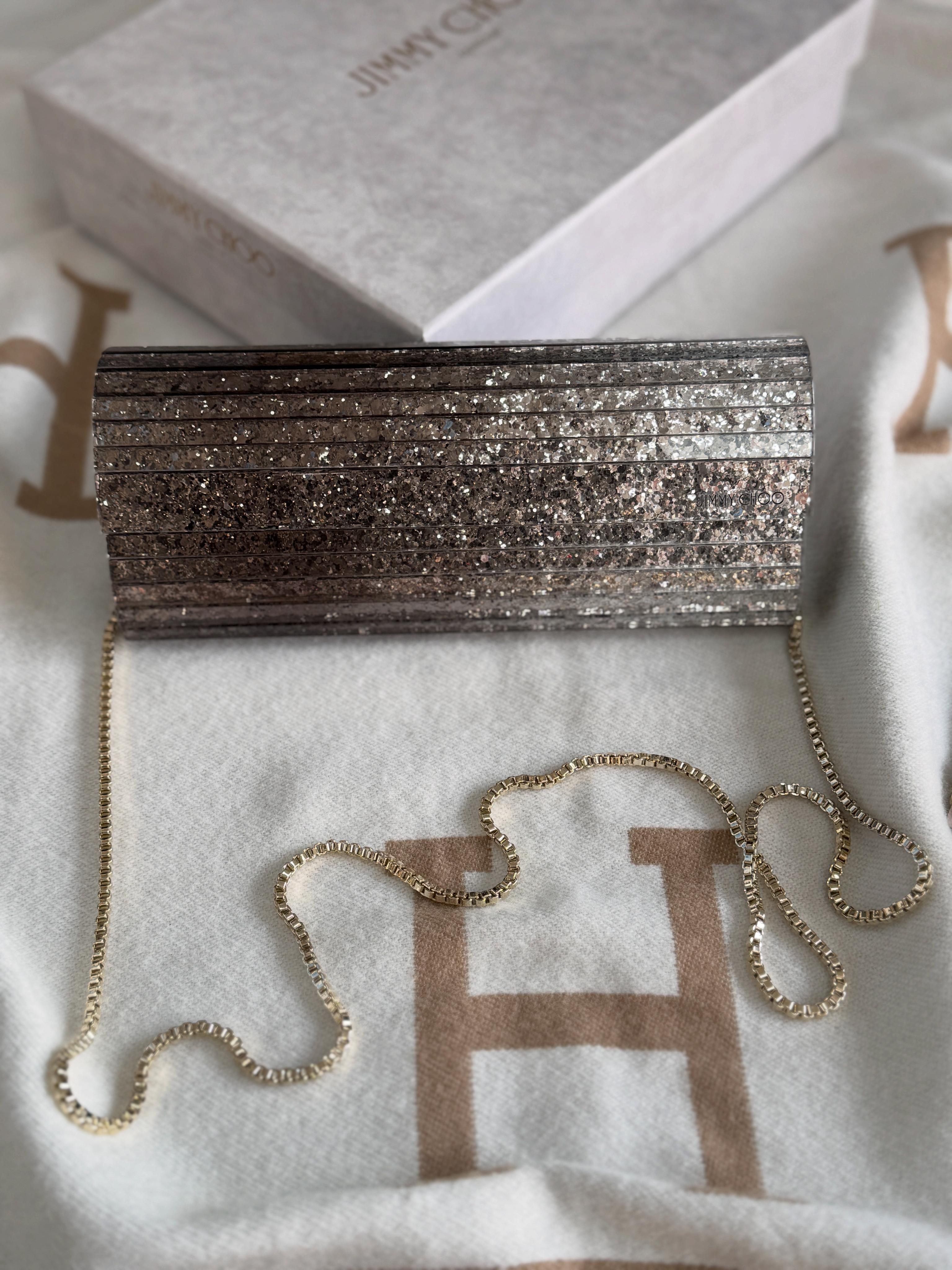 Jimmy choo plexi clutch bag