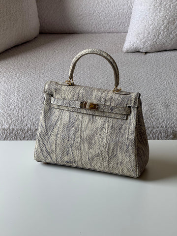 Hermes Kelly Lizard 25cm