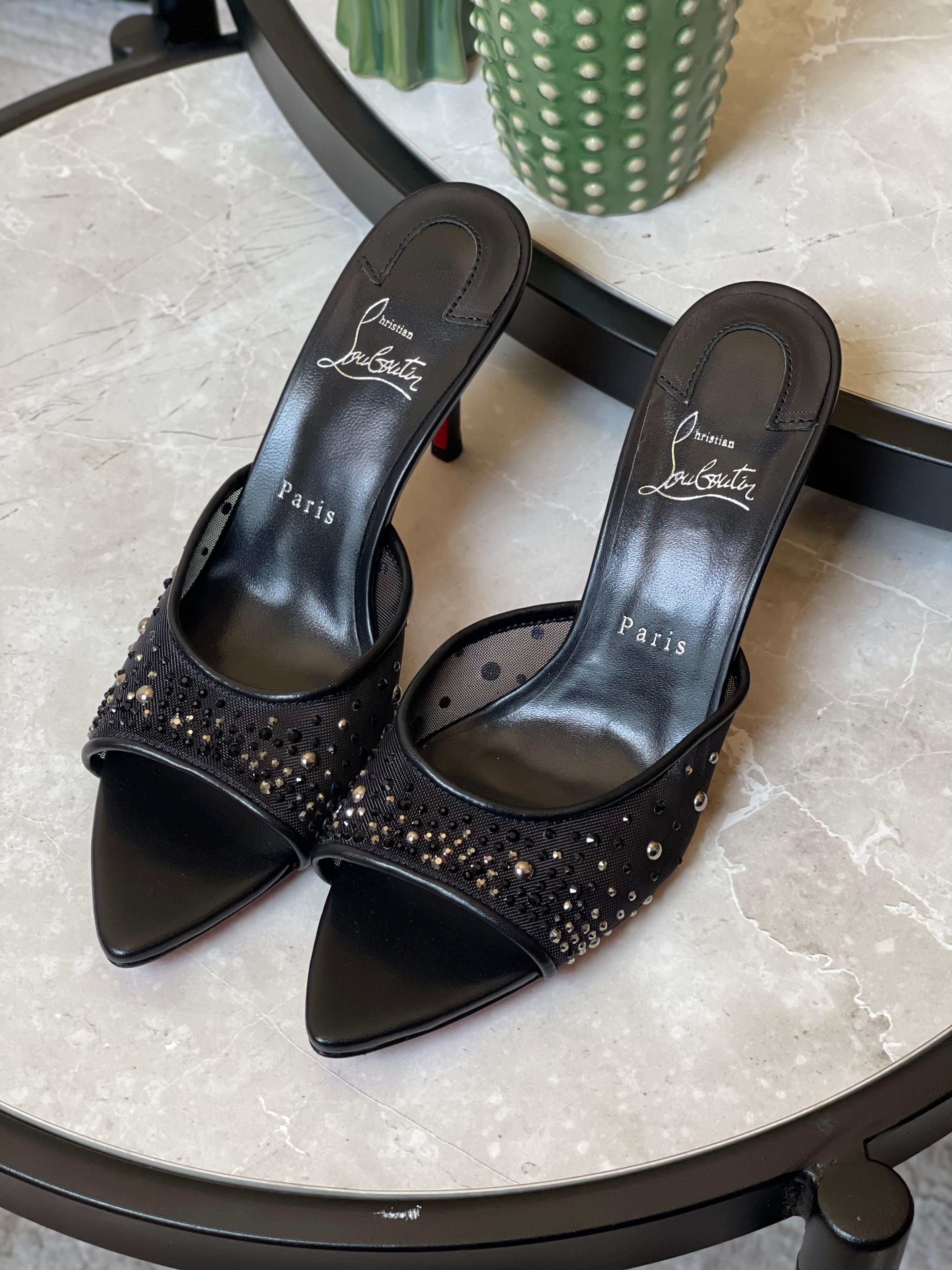 Louboutin Miss Z Mule Degrastrass Perla