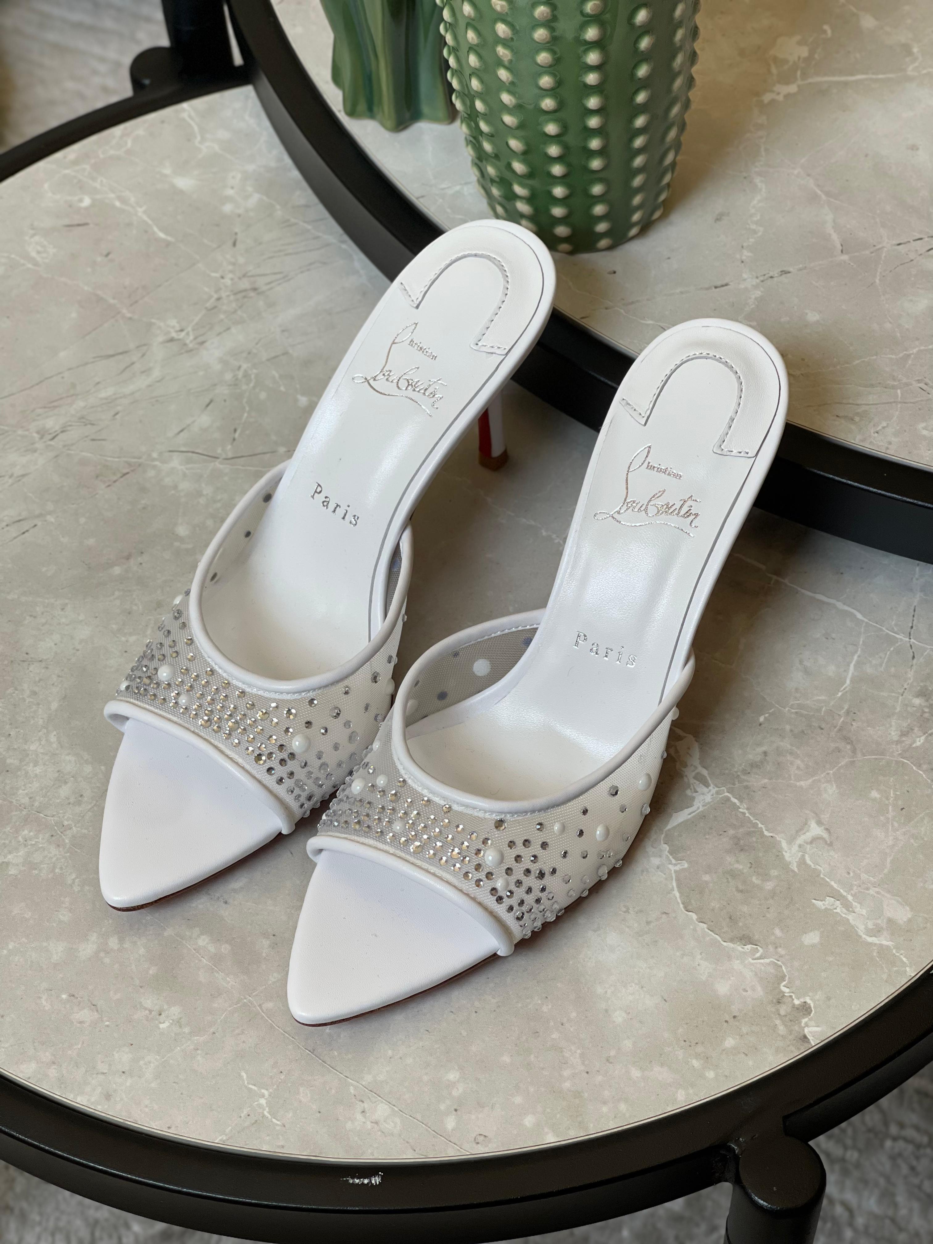 Louboutin Miss Z Mule Degrastrass Perla