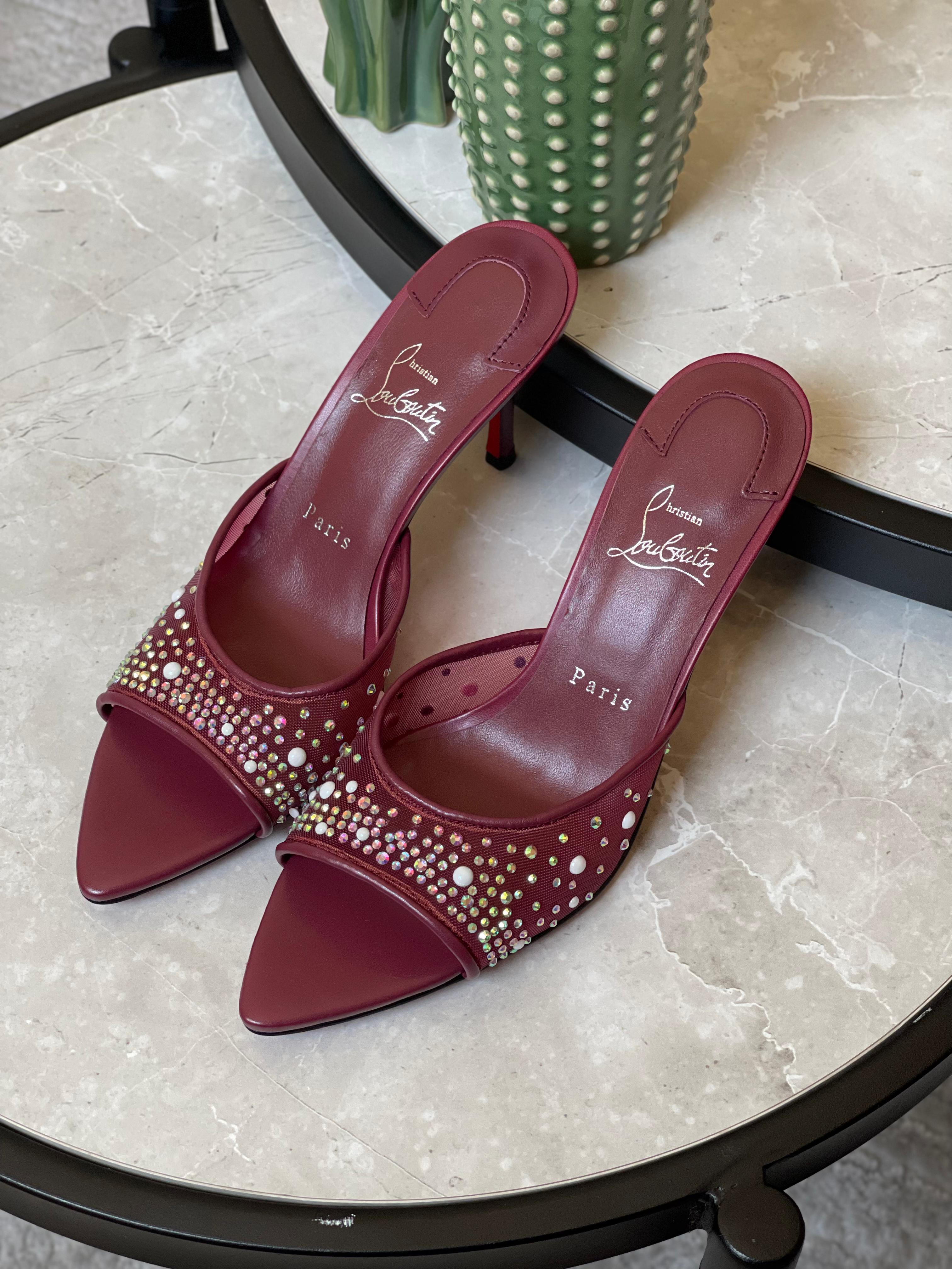 Louboutin Miss Z Mule Degrastrass Perla