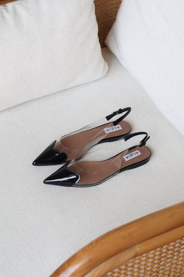 Alaia Le Coeur Flat Slingbacks