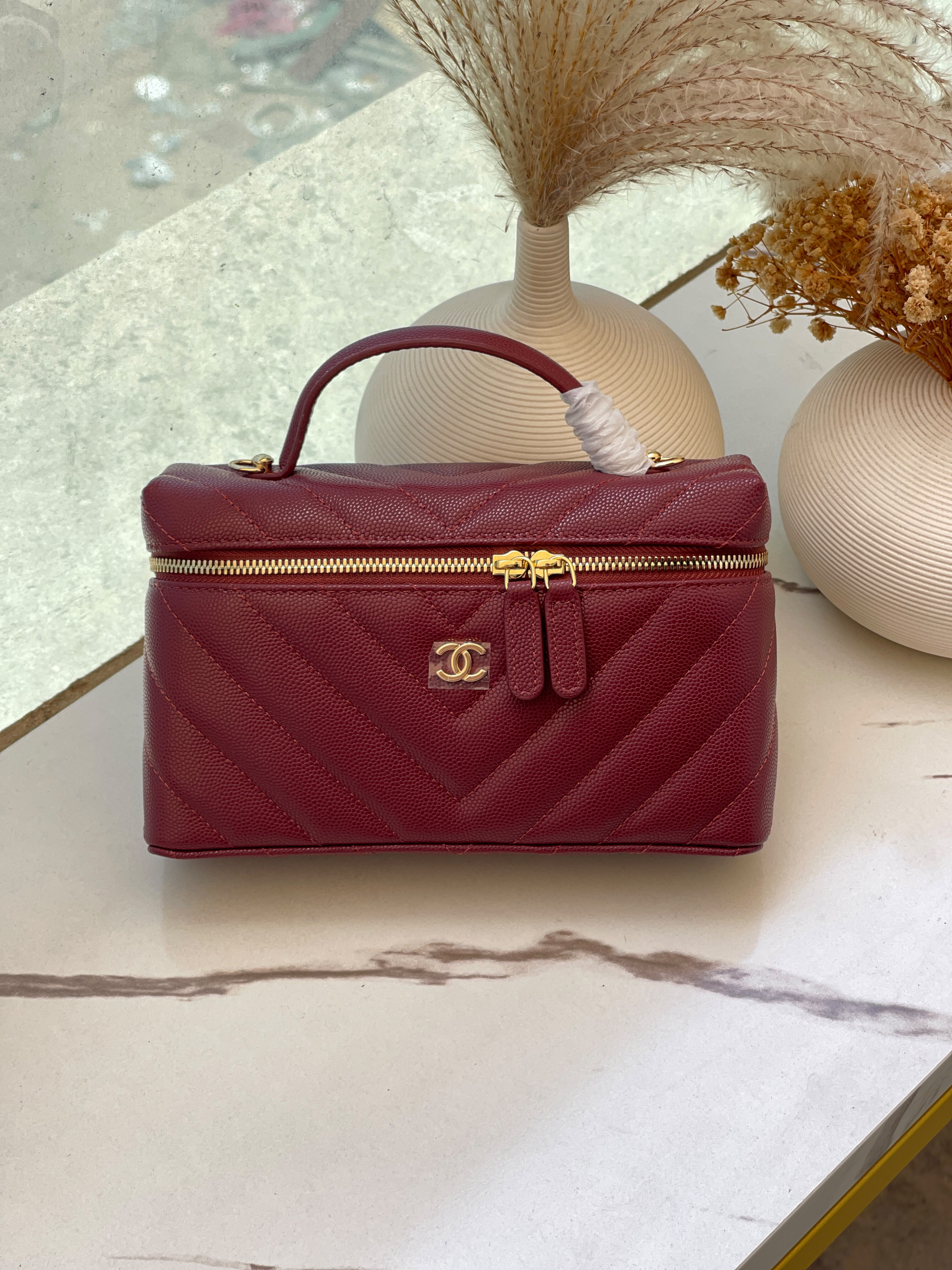 Chanel Chevron Top Handle