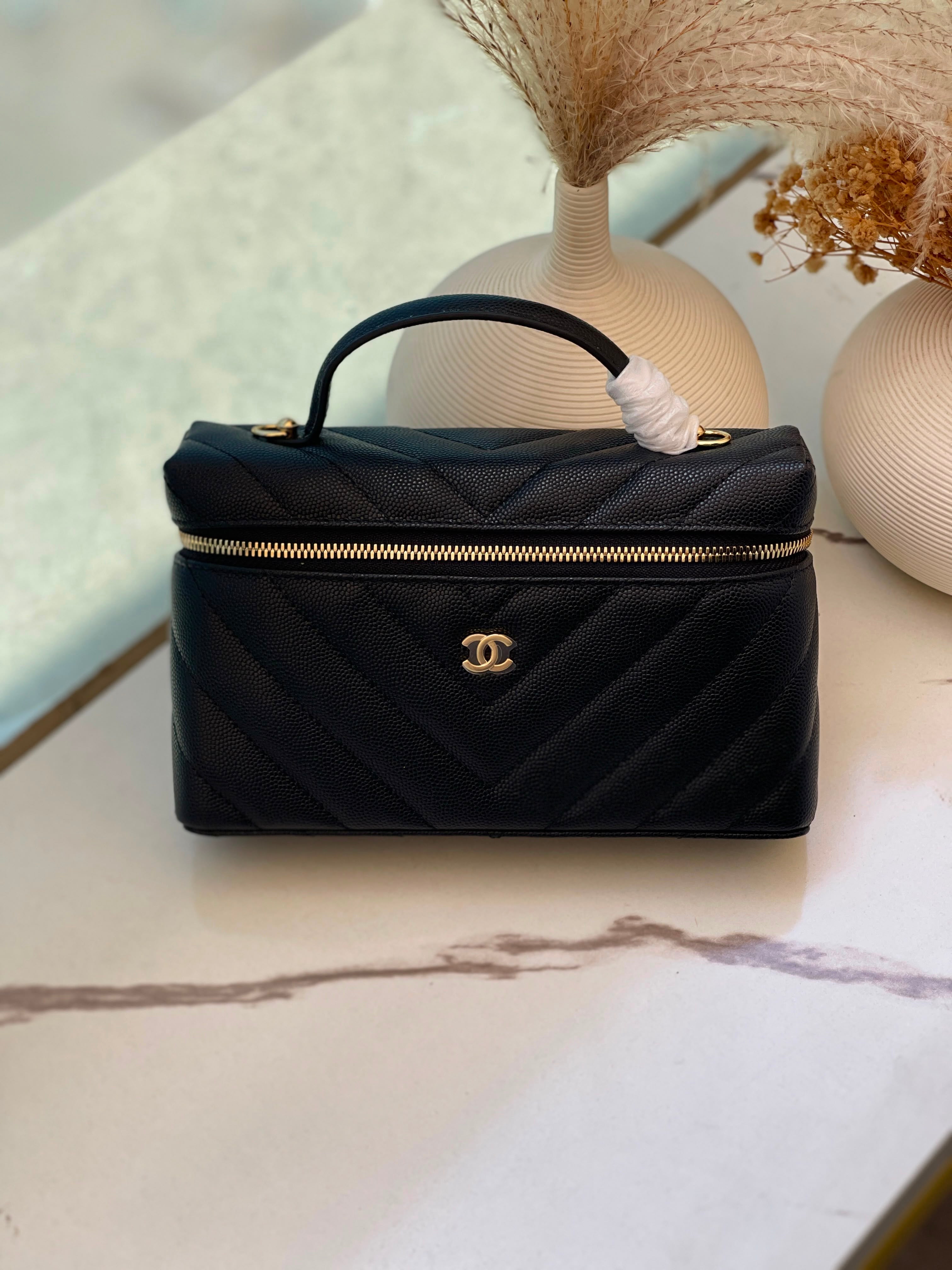 Chanel Chevron Top Handle
