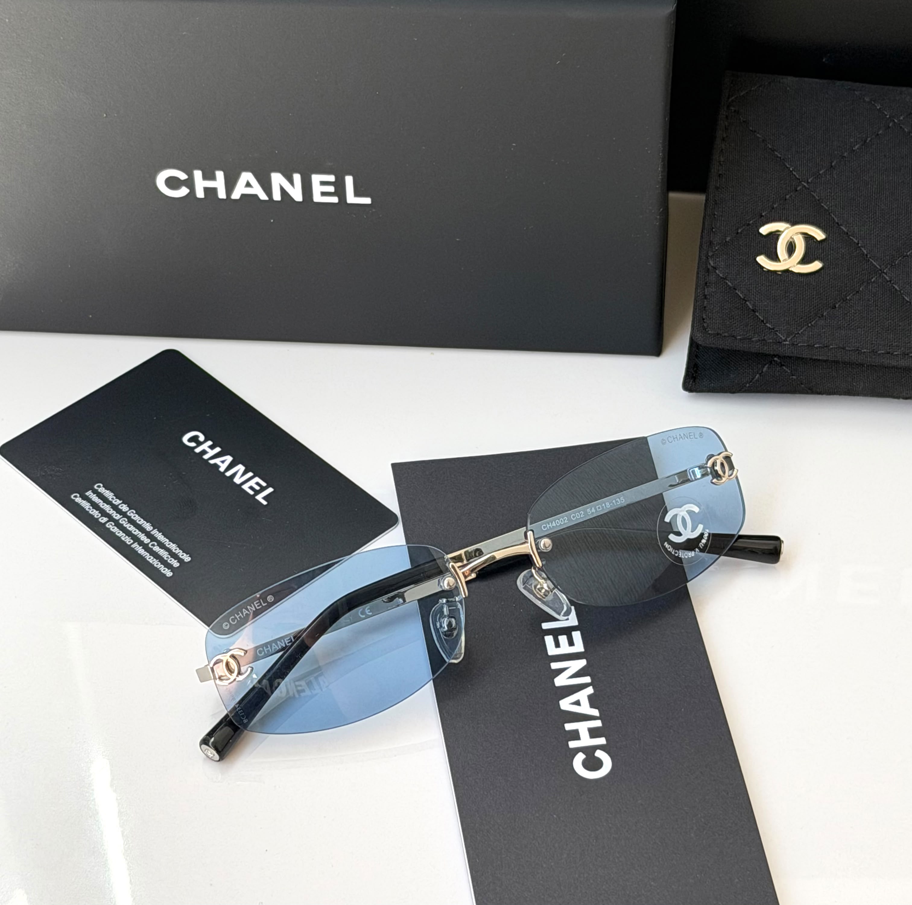 Chanel Vintage 4002 Rimless