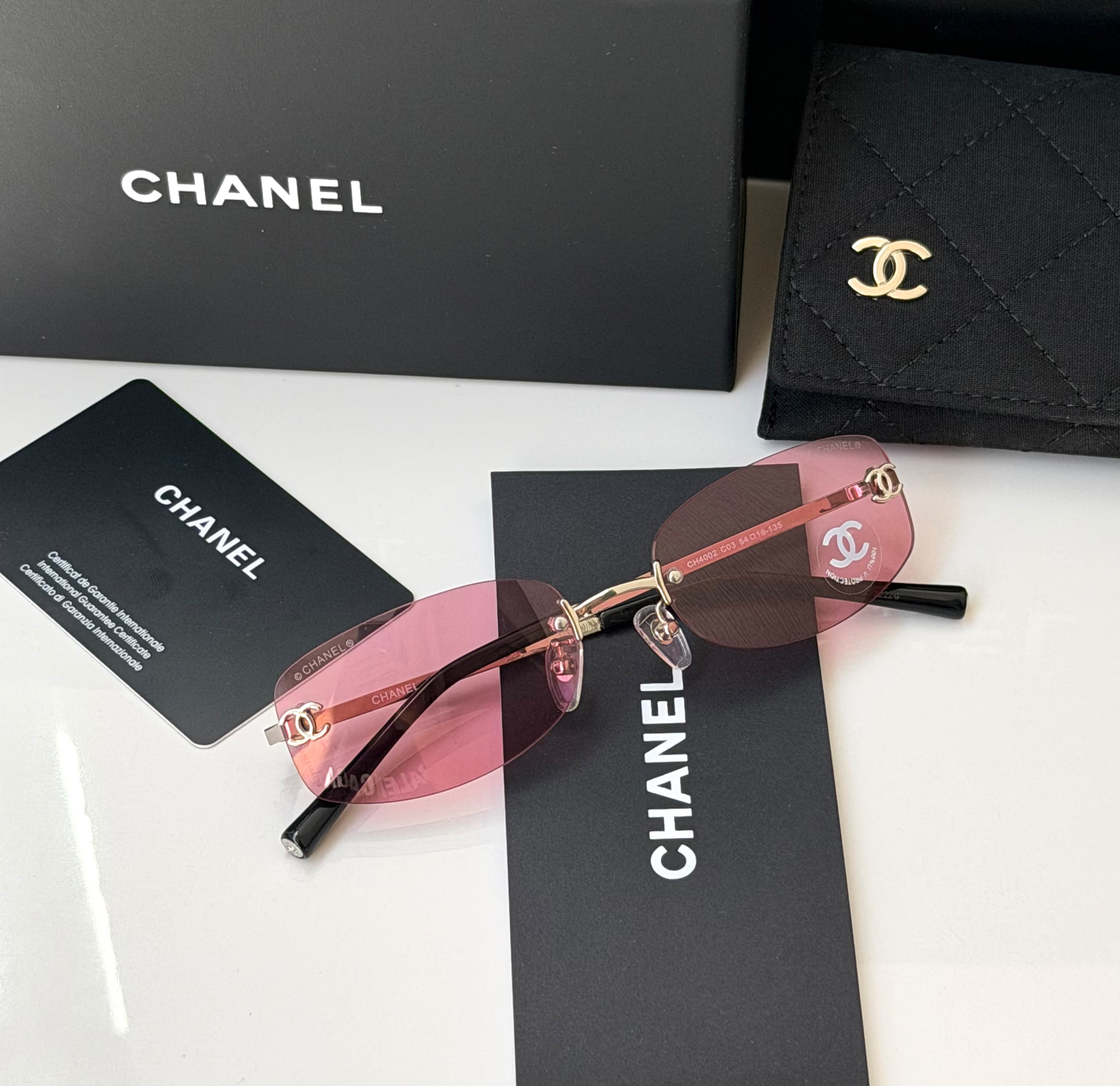 Chanel Vintage 4002 Rimless