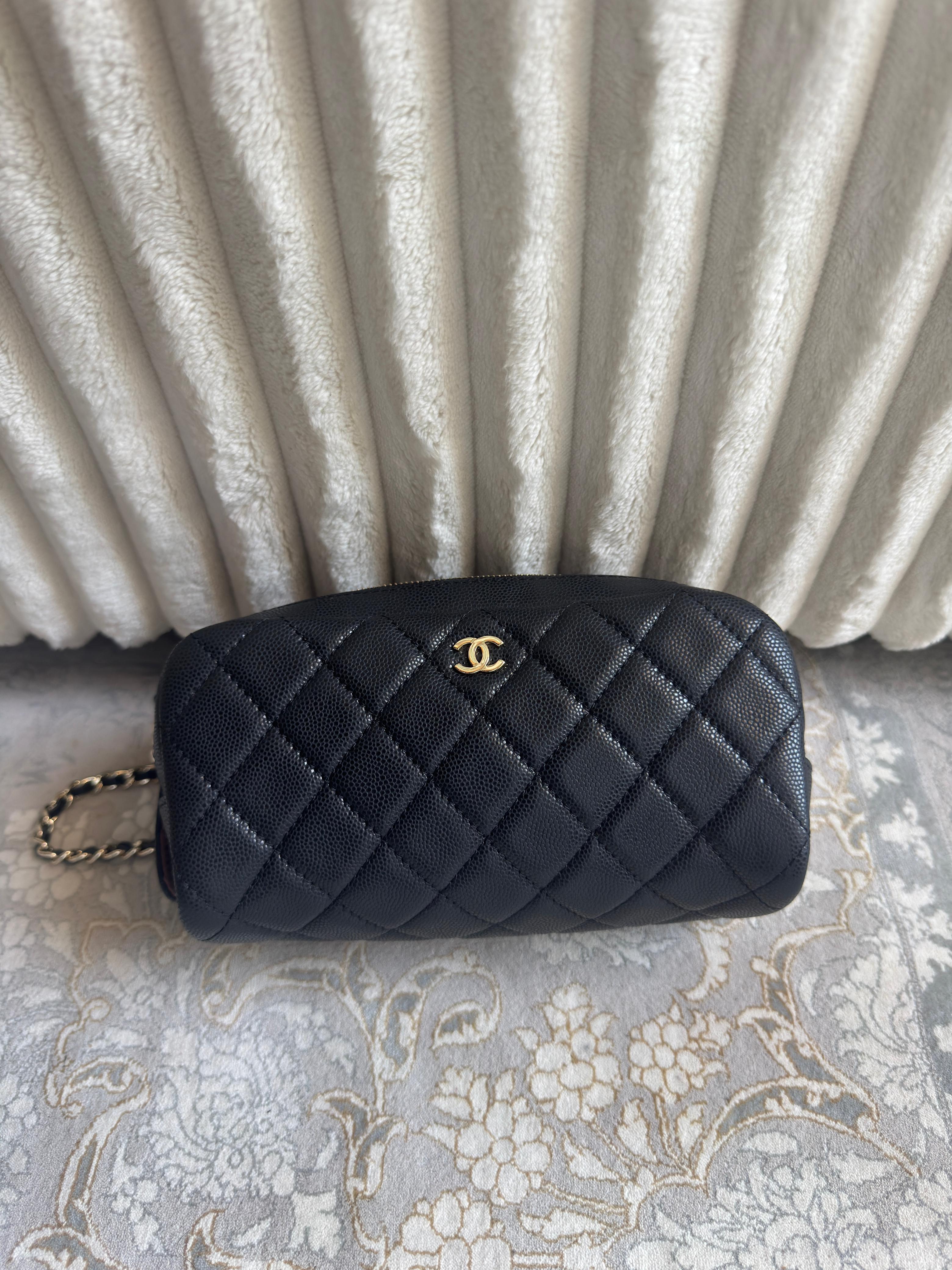 Chanel Double Zip Cosmetic Case 18cm