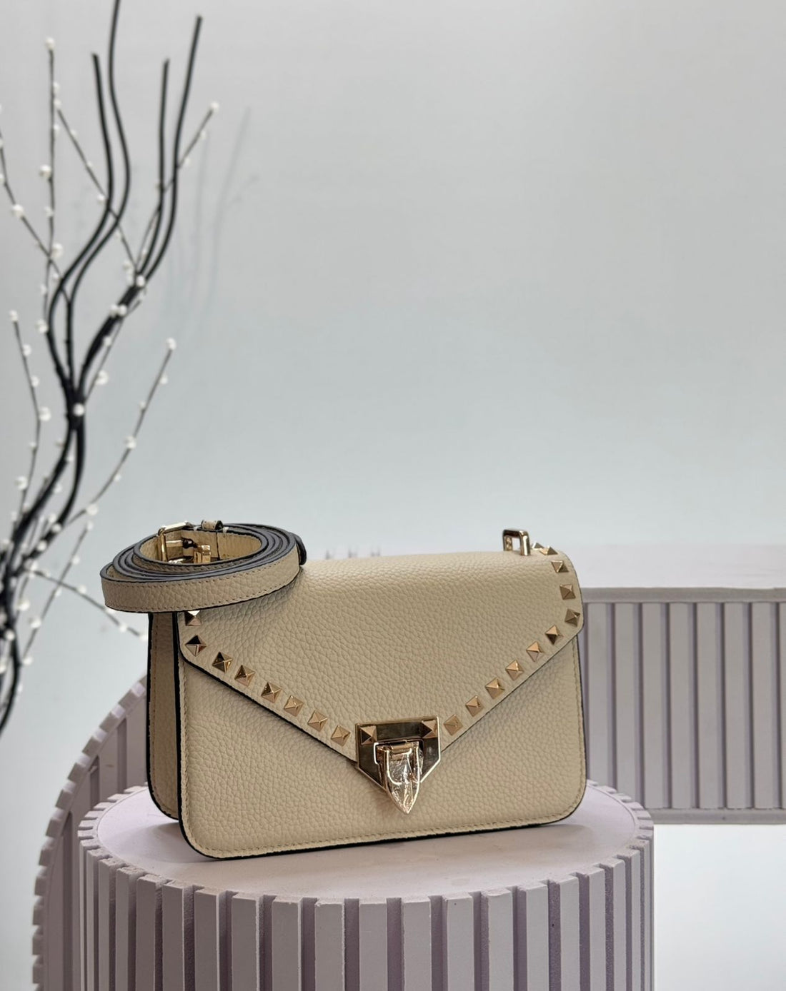 Valentino Garavani Rockstud Grainy Calfskin