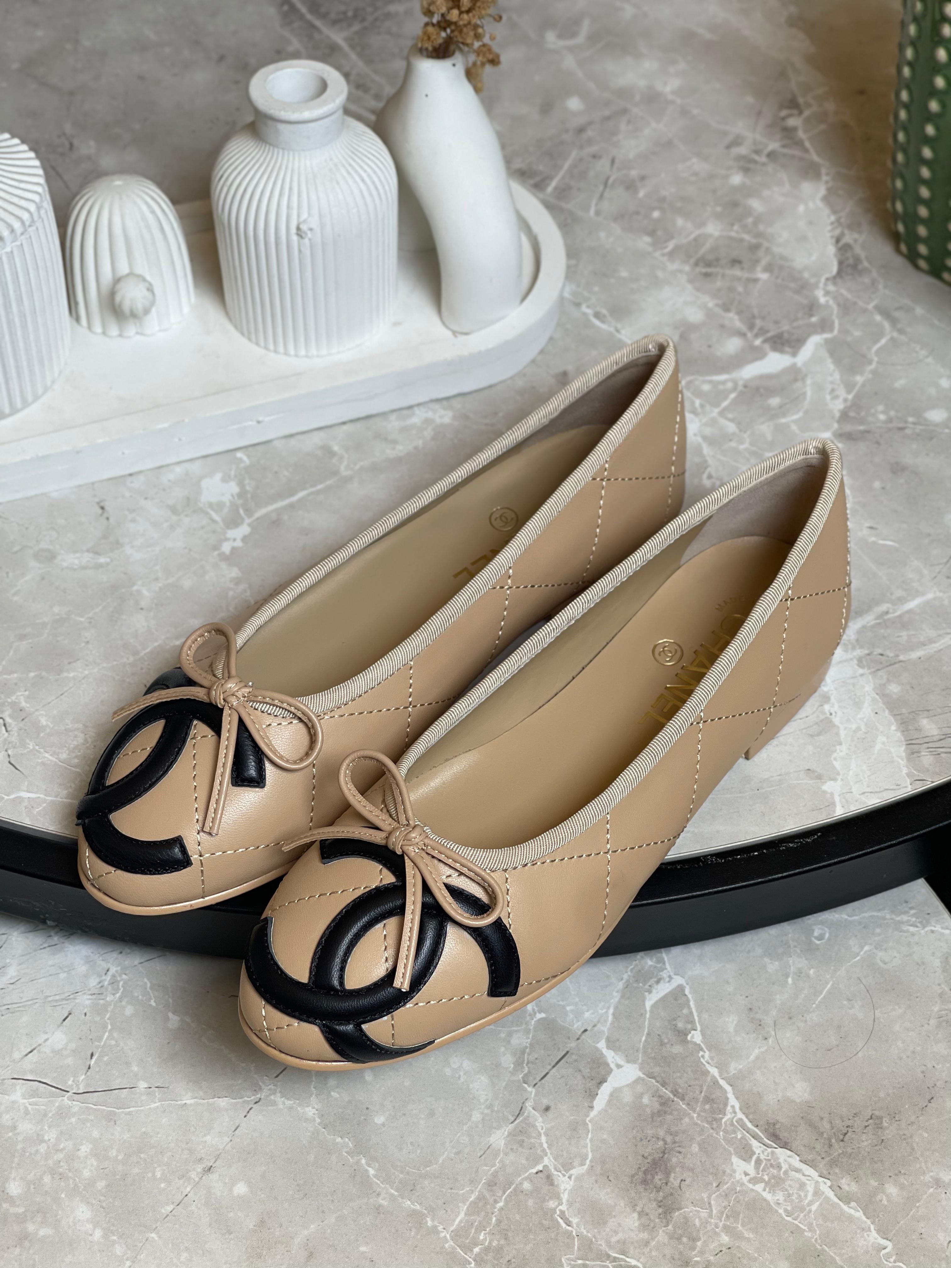 Chanel Coco Beach Cambon Ballet Flats