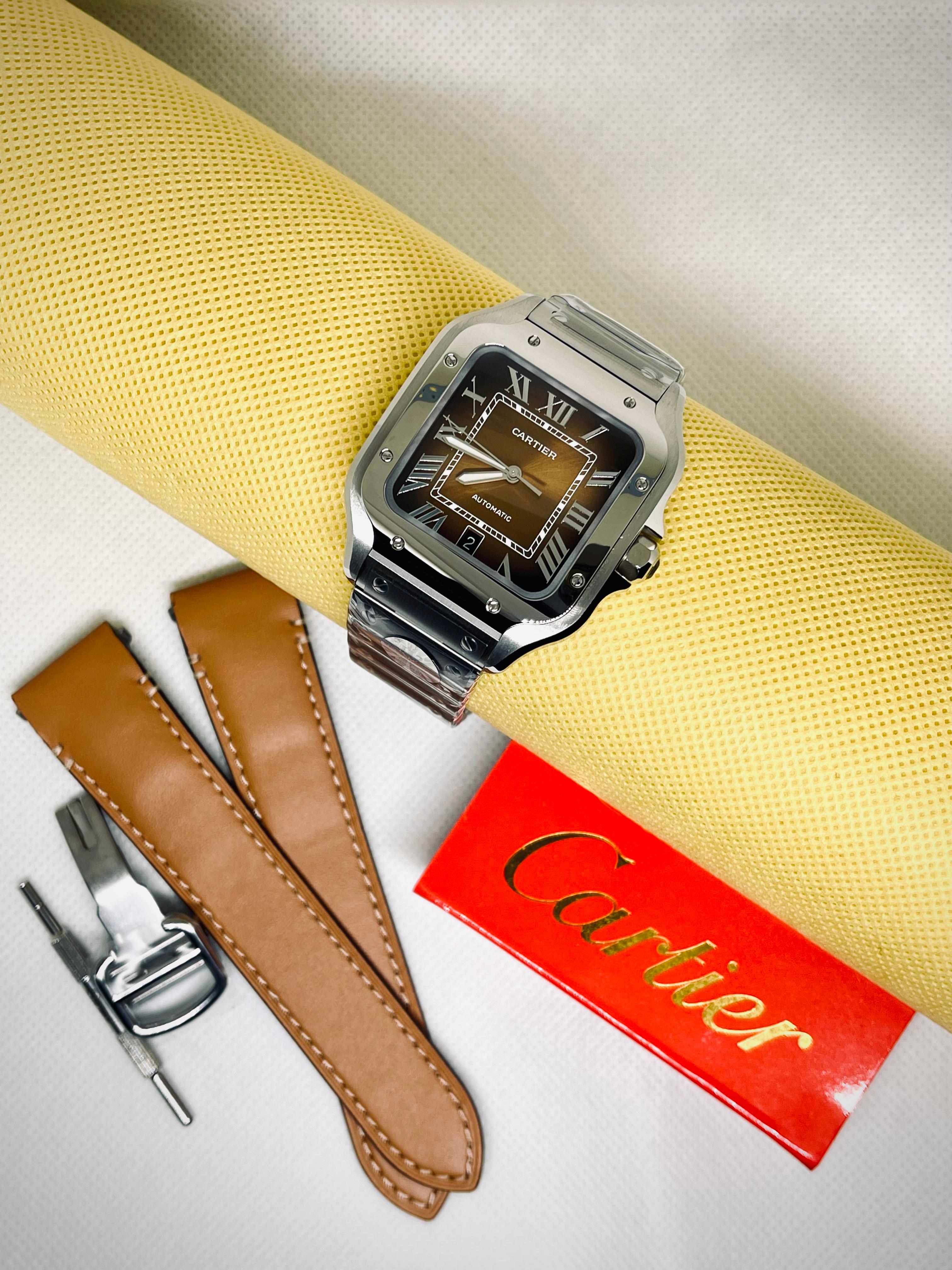 Cartier Santos DE Cartier With Leather Strap 41mm