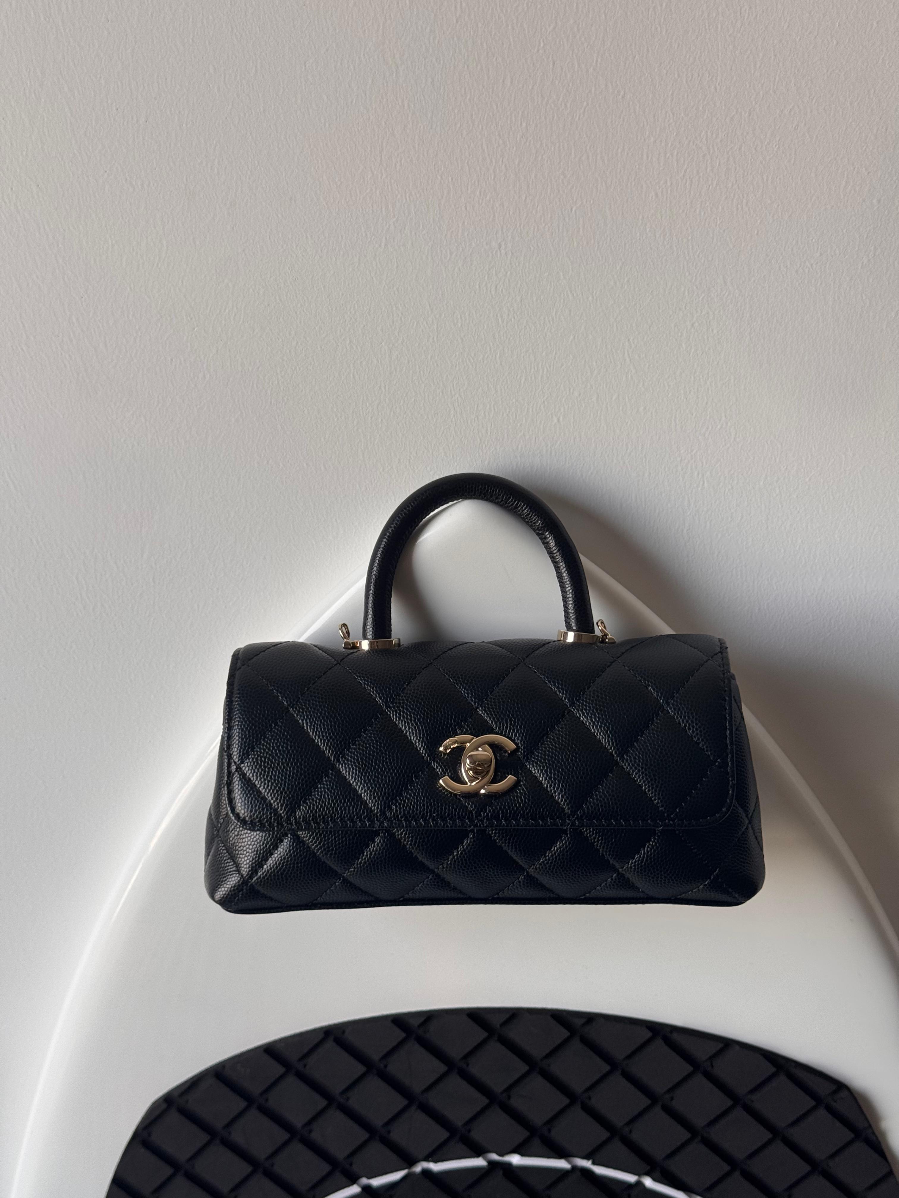 Chanel Flap Bag With Top Handle 20cm