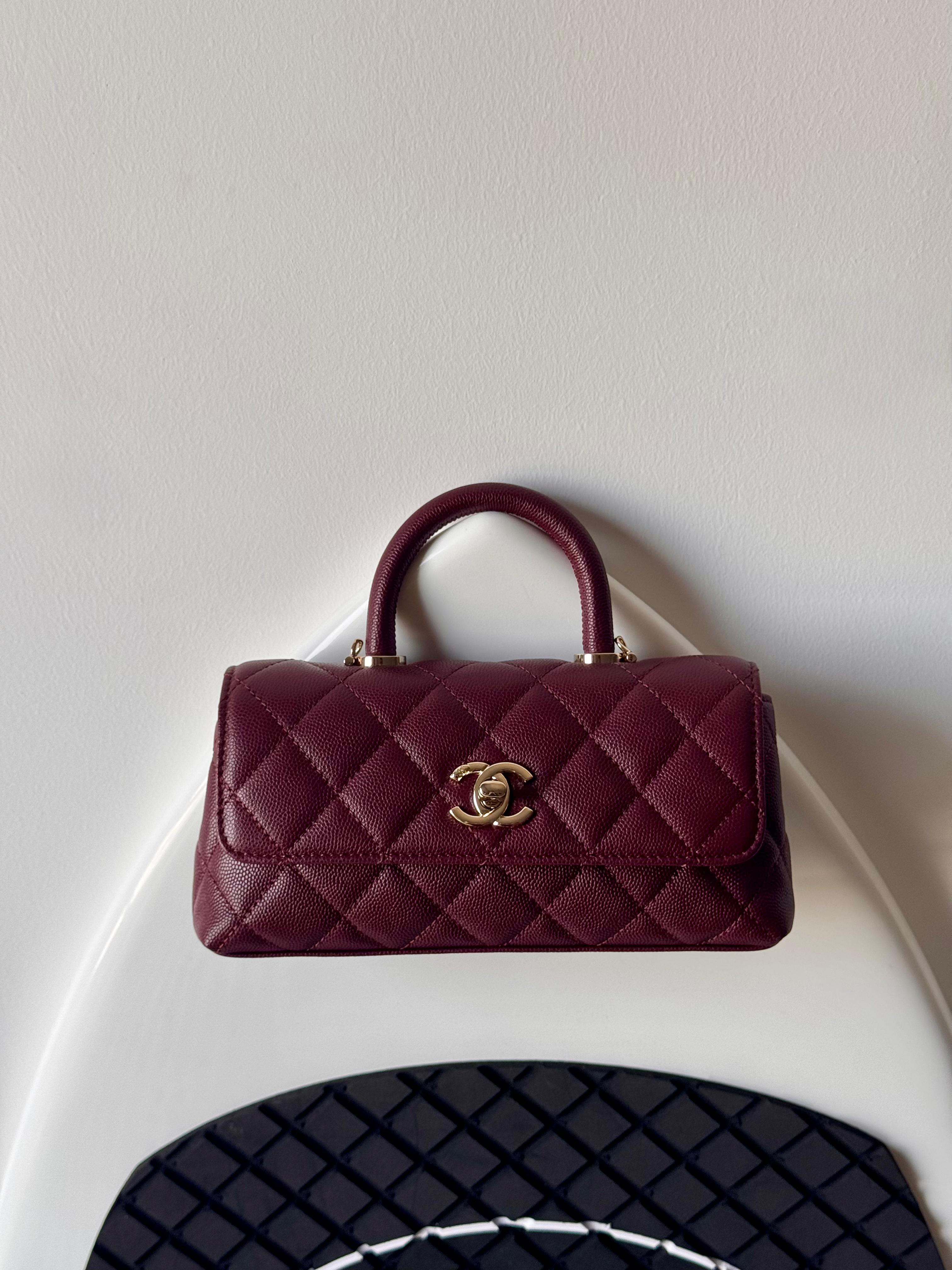 Chanel Flap Bag With Top Handle 20cm