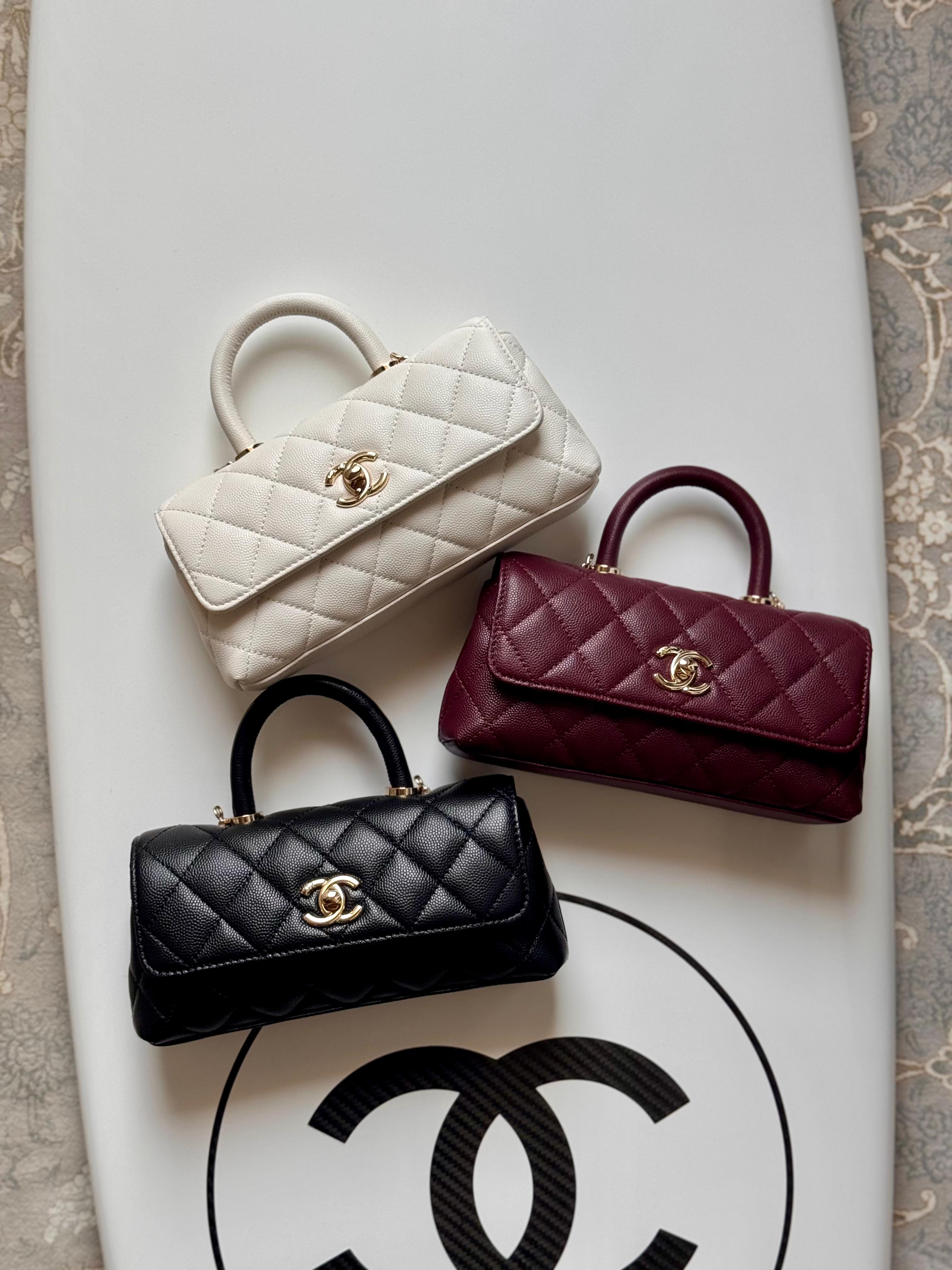Chanel Flap Bag With Top Handle 20cm