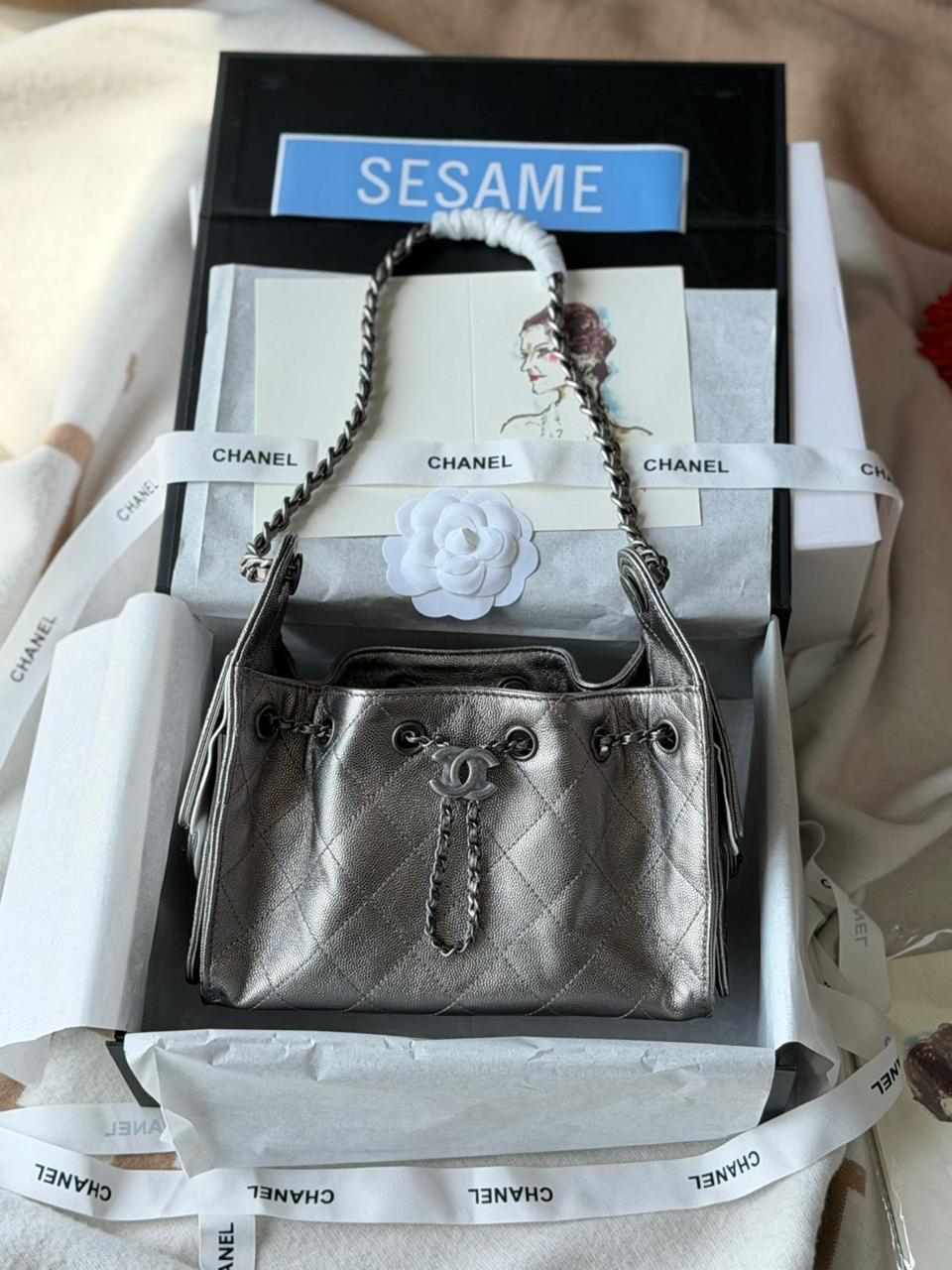 Chanel 25 Mini Hobo Bag 22cm