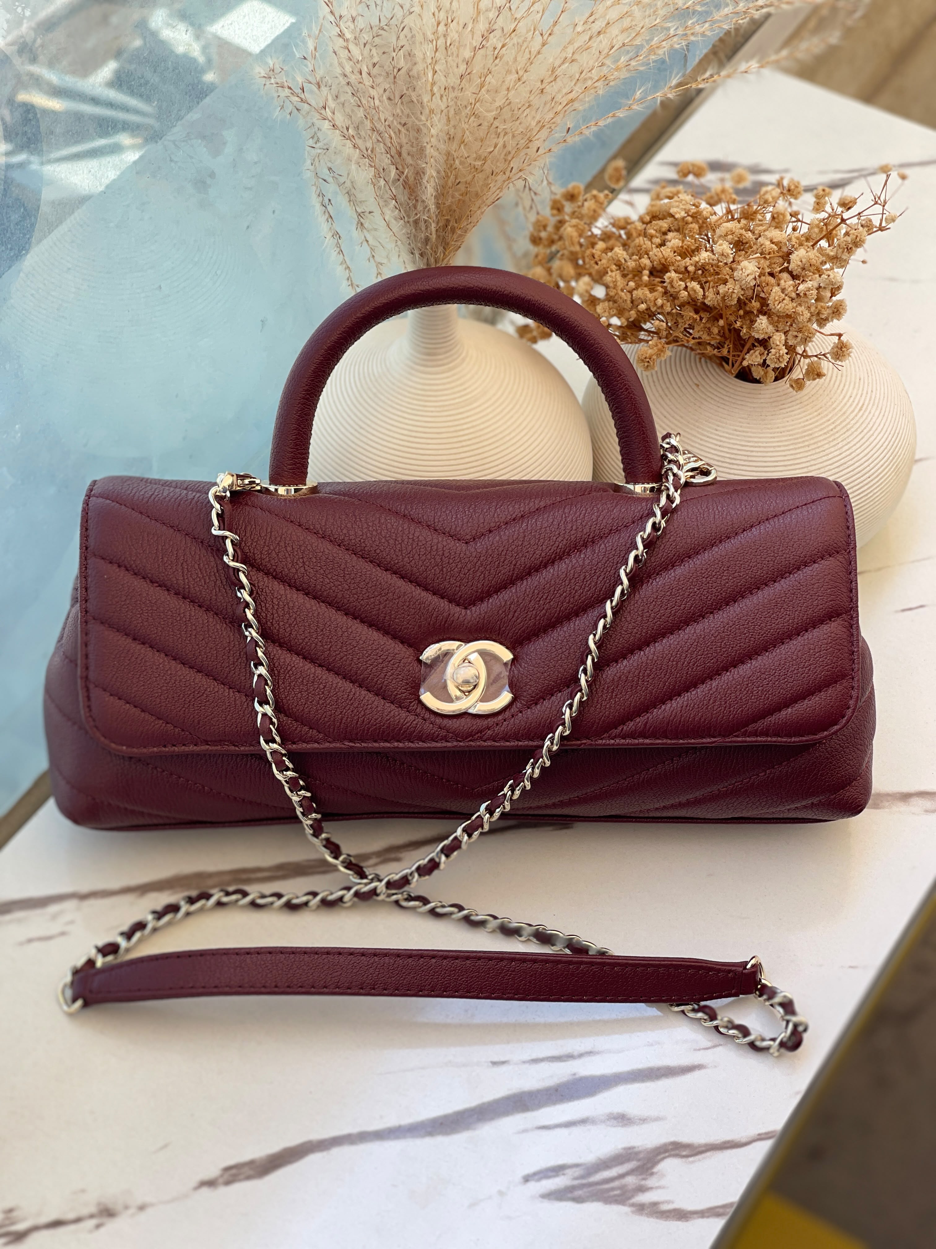 Chanel Maxi Flap Bag Top Handle 30cm