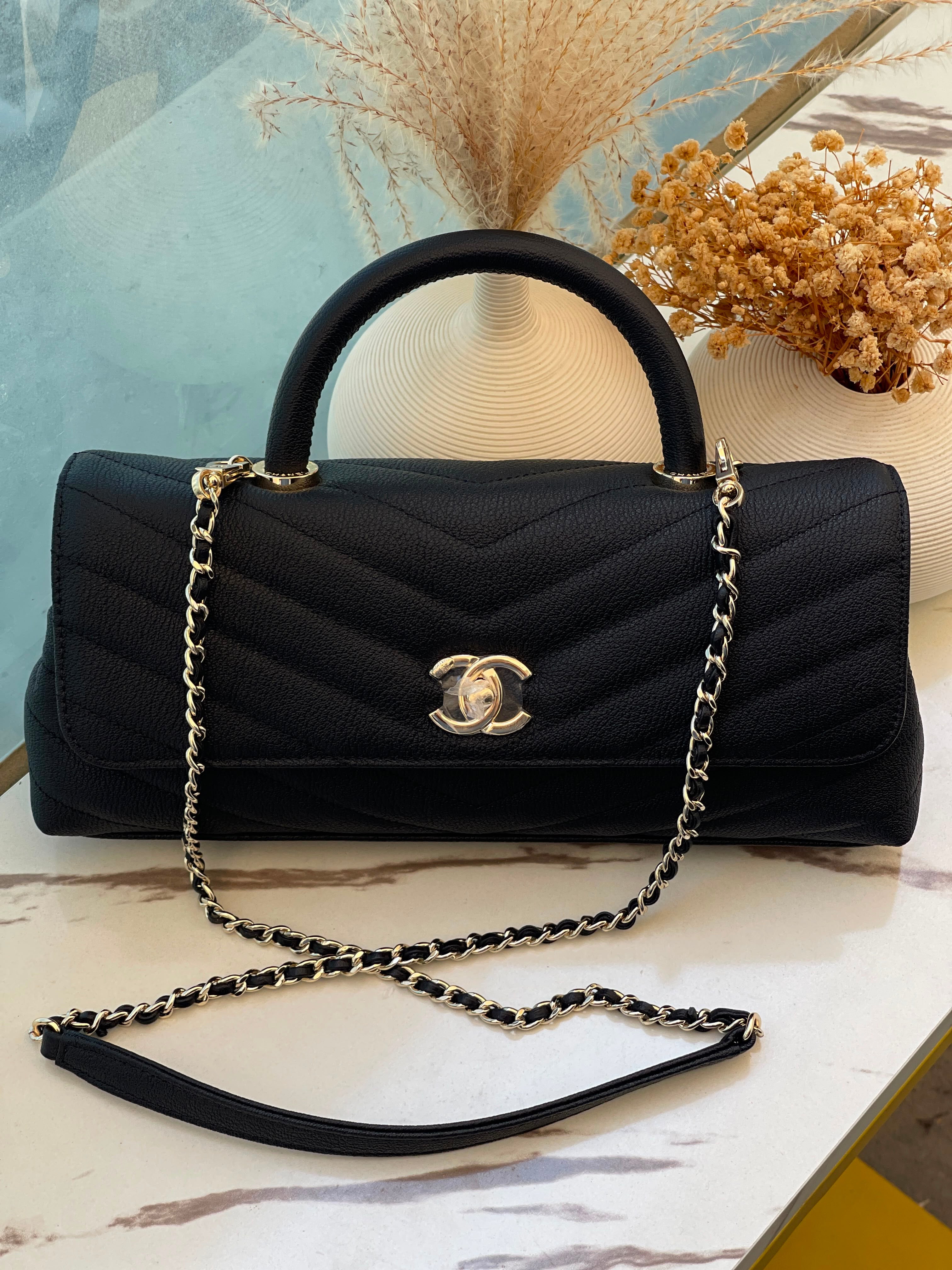 Chanel Maxi Flap Bag Top Handle 30cm