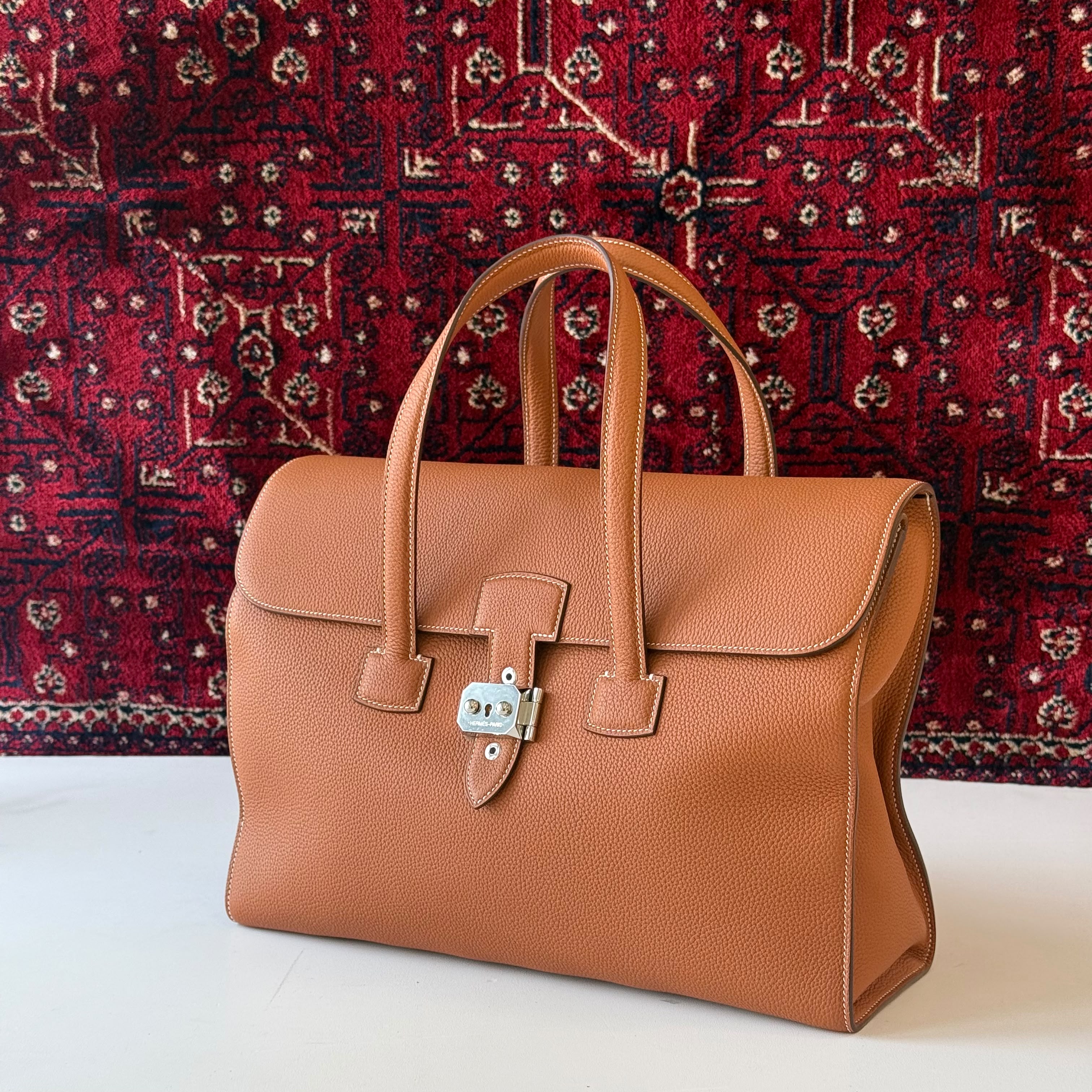 Hermes Sac a Depeches Light Briefcase