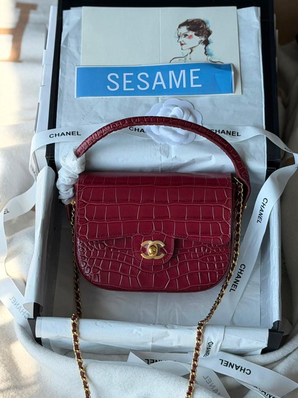 Chanel Mini Flap Bag With Top Handle 20cm