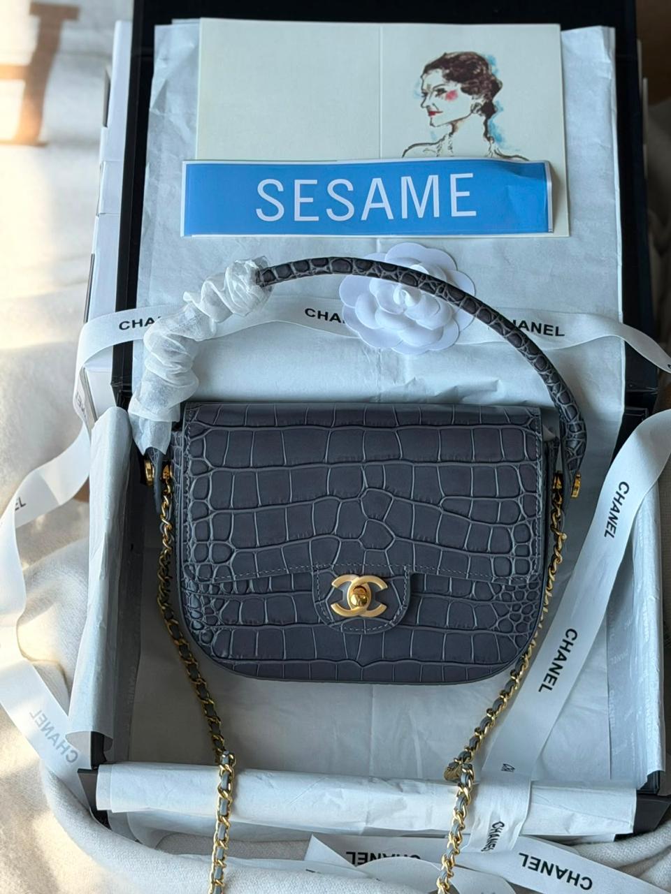Chanel Mini Flap Bag With Top Handle 20cm