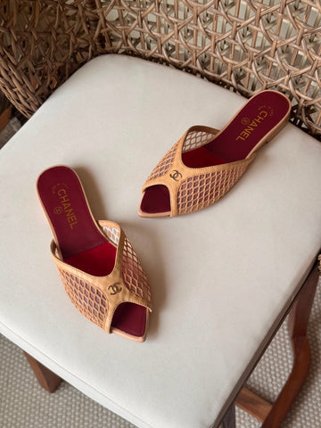 Chanel Mesh Mules