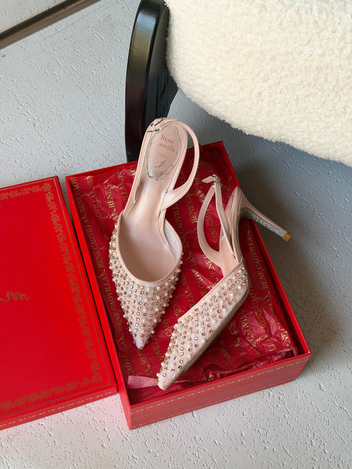 Rene Caovilla Aretha Slingback Pump
